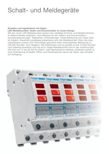 Schalt- und Meldegeräte - Hager