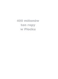 400 milionów ton ropy w Płocku - PKN Orlen