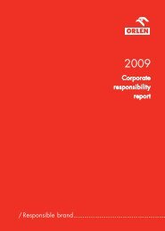 Corporate responsibility report / Responsible brand - PKN Orlen