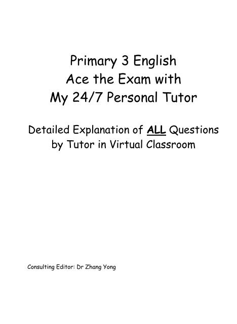 Primary 3 English Ace the Exam with My 24/7 ... - Orlesson.com