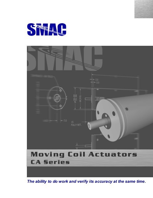 Moving Coil Actuators - ORLIN Technologies Ltd