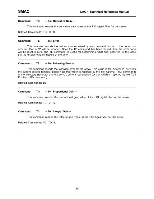 LAC-1 single axis controller manual