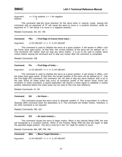 LAC-1 single axis controller manual