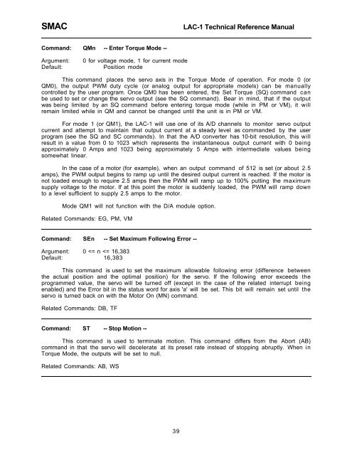 LAC-1 single axis controller manual