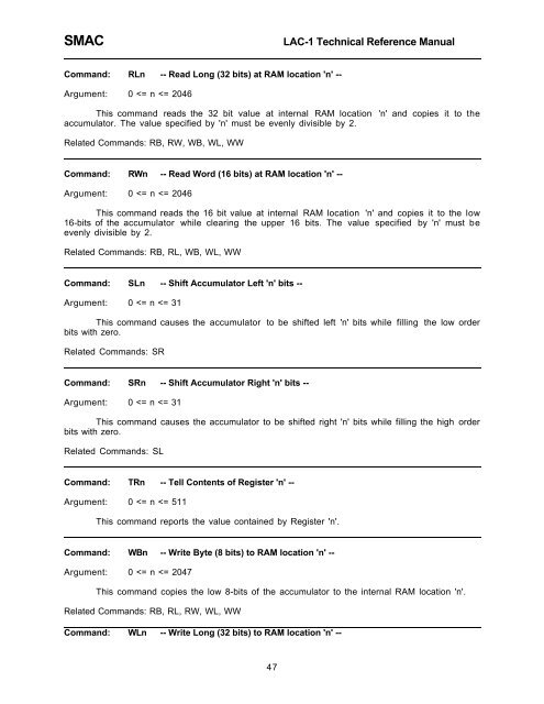 LAC-1 single axis controller manual