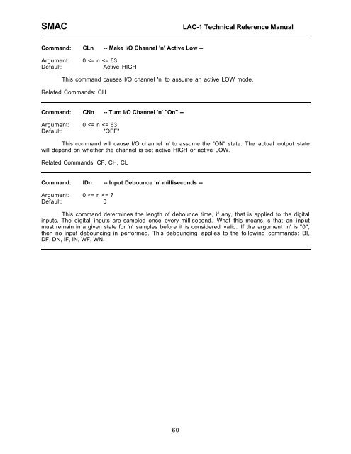 LAC-1 single axis controller manual