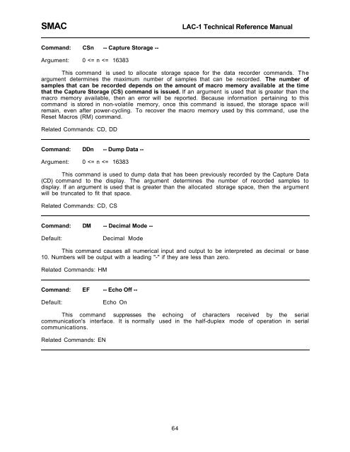 LAC-1 single axis controller manual