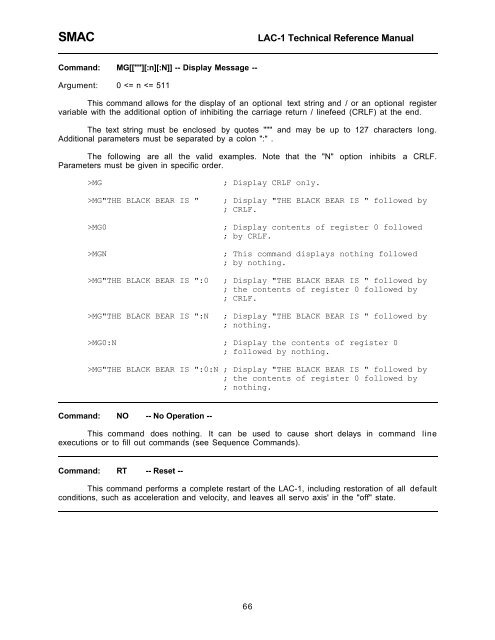 LAC-1 single axis controller manual