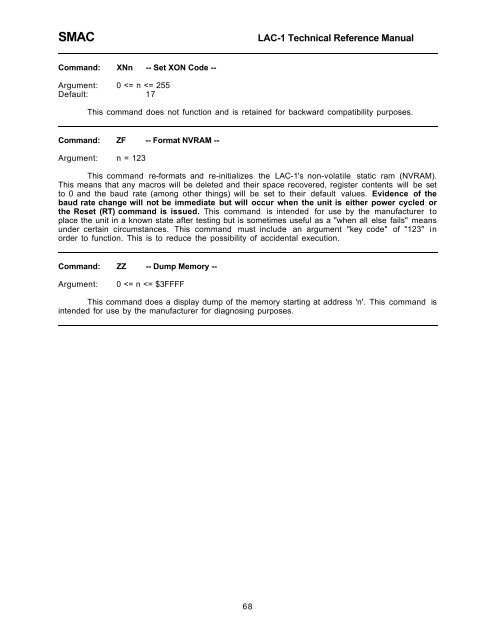 LAC-1 single axis controller manual