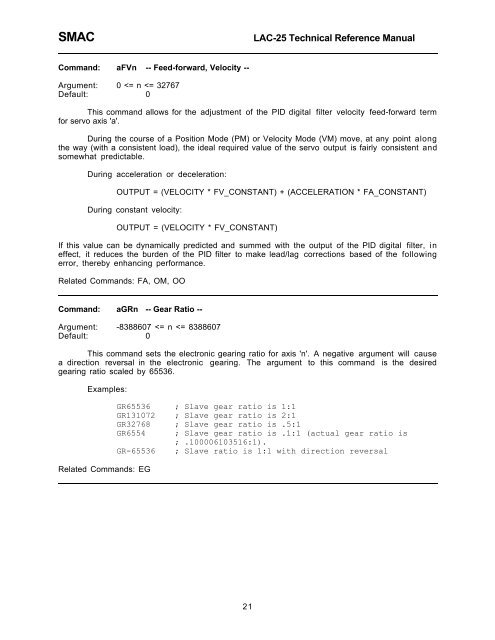 LAC-25 dual axis controller manual (346kB PDF).