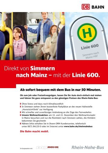 Fahrplan Linie 600 Simmern-Mainz - Orn