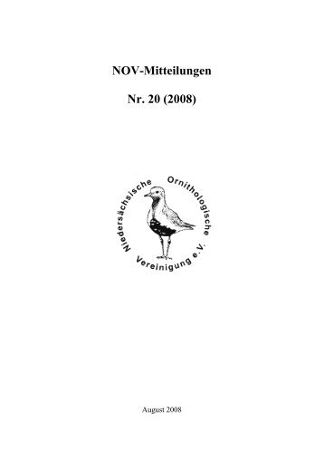 download als pdf - NiedersÃ¤chsische Ornithologische Vereinigung eV