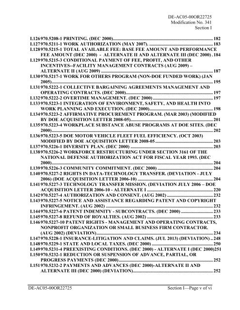 part ii - contract clauses