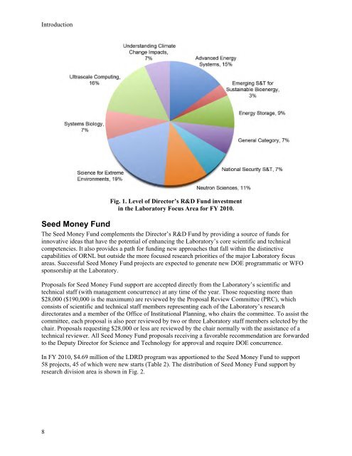 FY2010 - Oak Ridge National Laboratory