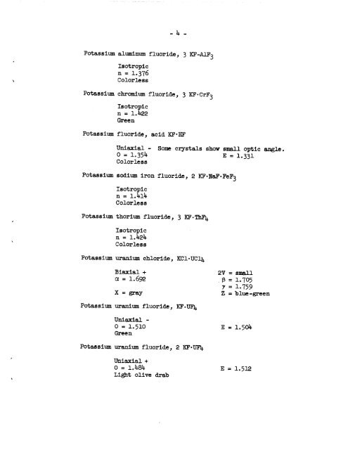 The optical properties of some inorganic fluoride and chloride ...