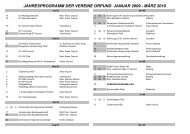 jahresprogramm der vereine orpund januar 2009 - mÃ¤rz 2010