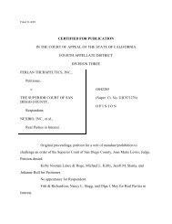 Perlan Therapeutics, Inc. v. Superior Court - Fish & Richardson