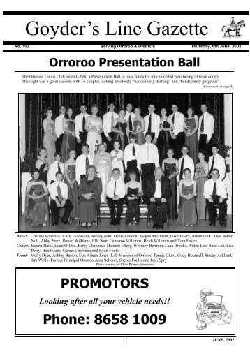 Goyder's Line Gazette - District Council of Orroroo Carrieton