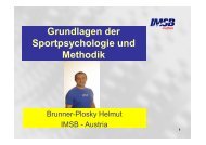 Grundlagen der Sportpsychologie und Methodik - ORRV