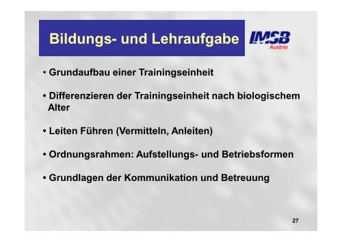 Grundlagen der Sportpsychologie und Methodik - ORRV