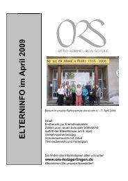 ELTERNINFO im April 2009 - Otto-Rommel-Realschule