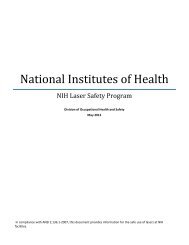 NIH Laser Safety Program - ORS - National Institutes of Health