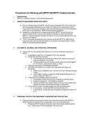 Procedures for Working with MPTP or MPTP-Treated Animals - ORS