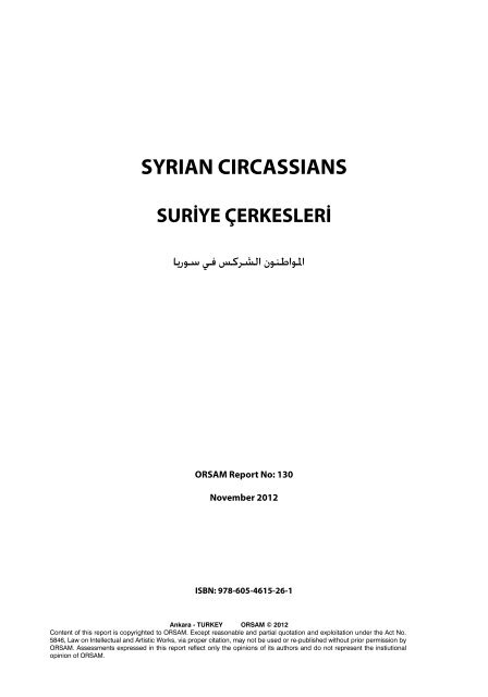 SYRIAN CIRCASSIANS - orsam