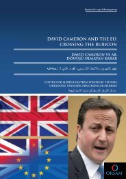 DAVID CAMERON AND THE EU: CROSSING THE RUBICON - orsam