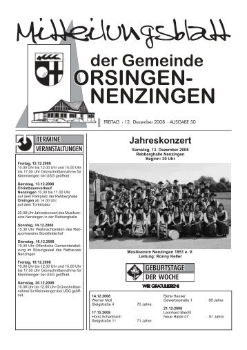 Jahreskonzert - Orsingen - Nenzingen