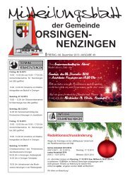 Mitteilungsblatt vom Freitag, 06. Dezember 2013, Ausgabe 49