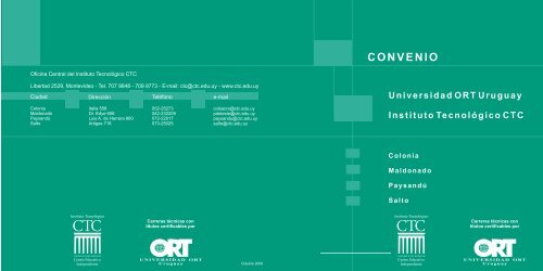 folleto - Universidad ORT Uruguay