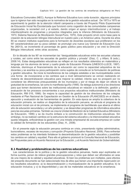 La gestiÃ³n de centros de enseÃ±anza obligatoria en IberoamÃ©rica