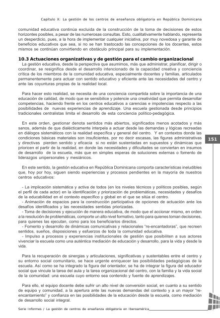 La gestiÃ³n de centros de enseÃ±anza obligatoria en IberoamÃ©rica