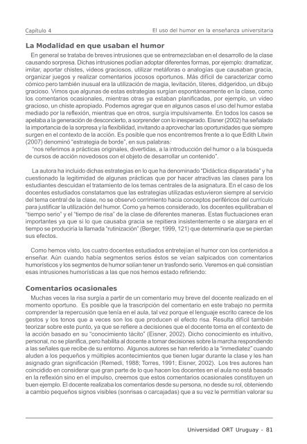 Cuadernos de InvestigaciÃ³n Educativa - Universidad ORT Uruguay