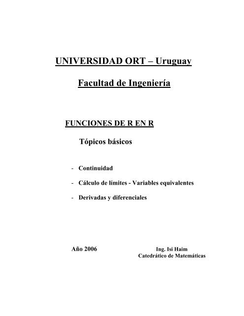 Libro - Funciones de R en R - Haim - Universidad ORT Uruguay