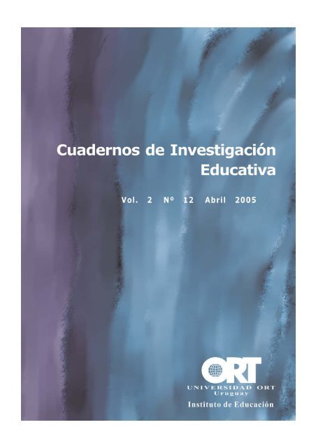 Cuadernos de InvestigaciÃ³n Educativa - Universidad ORT Uruguay