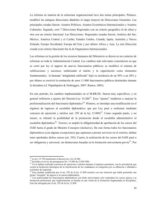 Reforma del Estado y la gestiÃ³n pÃºblica en el Uruguay