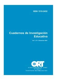 Cuadernos de InvestigaciÃ³n Educativa - Universidad ORT Uruguay