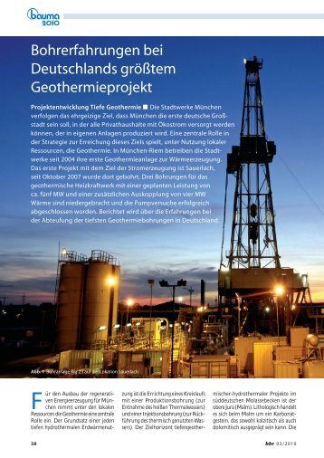 Bohrtechnik / Geothermie - Erdwerk