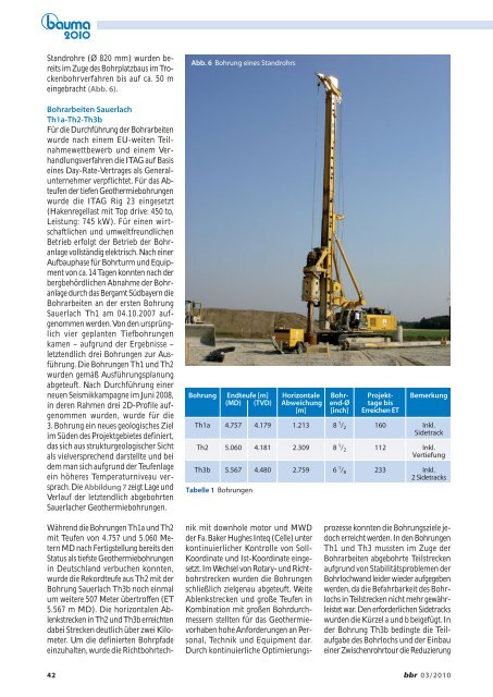 Bohrtechnik / Geothermie - Erdwerk