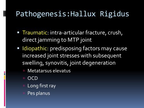 Hallux Rigidus