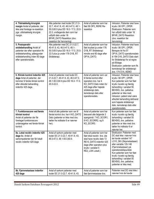 Ãrsrapport Dansk Sarkom Database