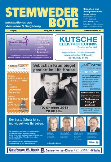 Aktuelle Ausgabe als PDF - Ortszeitungen.de