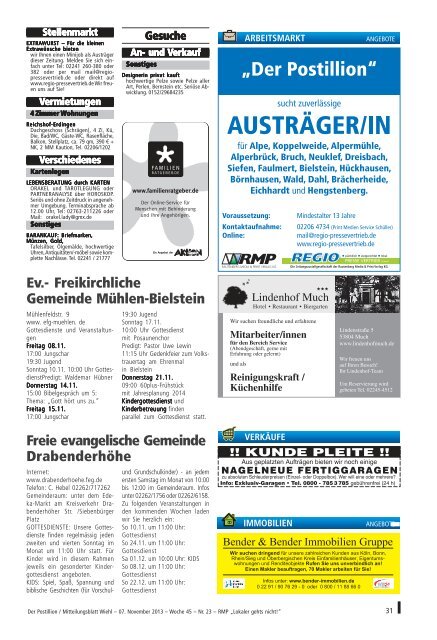 Aktuelle Ausgabe als PDF - Ortszeitungen.de