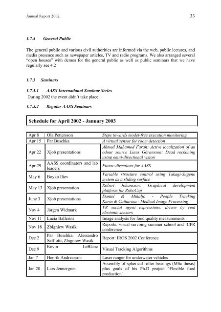 Annual Report 2002 - Ãrebro universitet