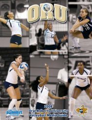 Volleyball Media Guide - Oral Roberts University Athletics