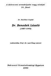 Dr. Benedek LÃ¡szlÃ³
