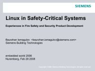 Linux In Safety-Critical Systems - OSADL