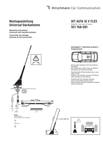 HIT AUTA 16 V FLEX - Hirschmann Car Communication